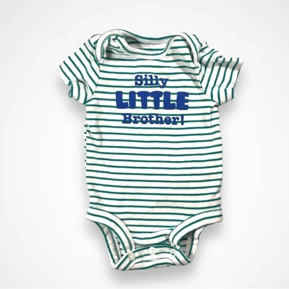 4/$20  Carter’s Newborn Striped Onesie - Picture 1 of 3